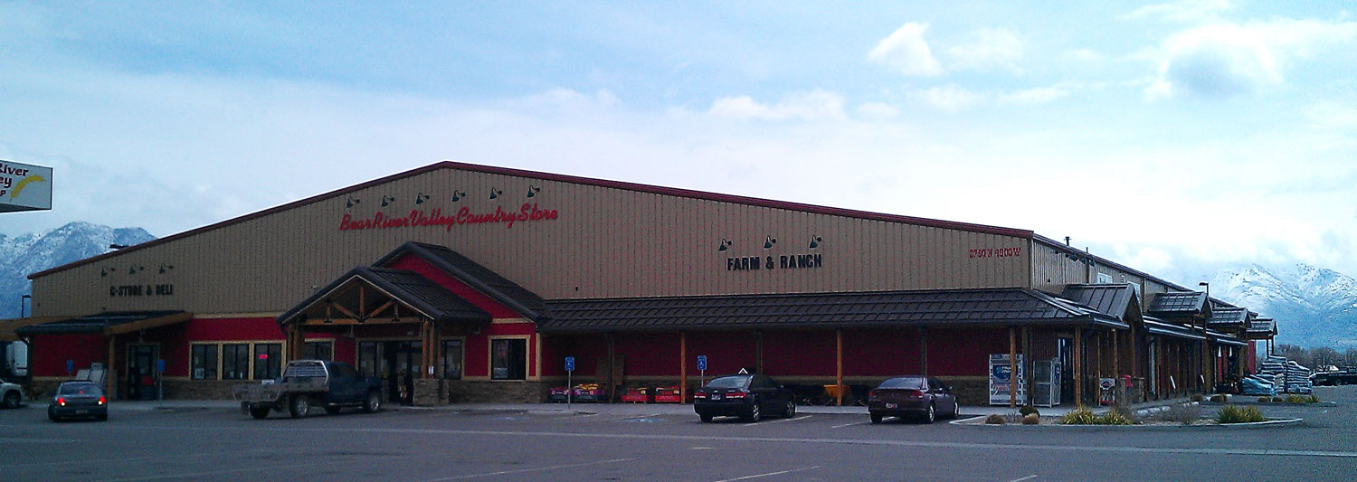 a retail store building made out of steel
