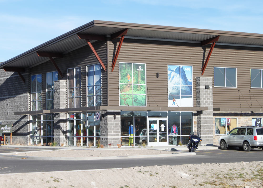 a commercial steel building 