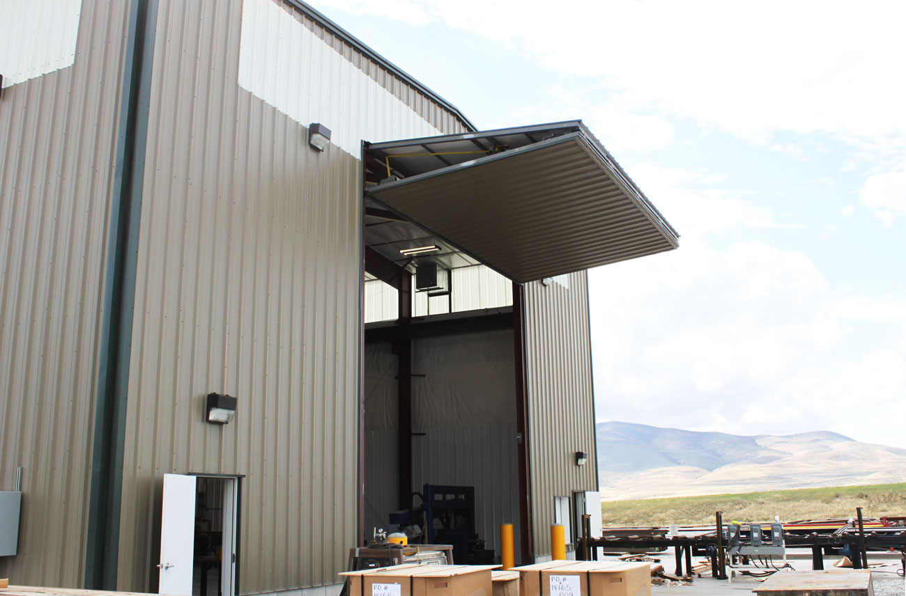 an extra tall garage door