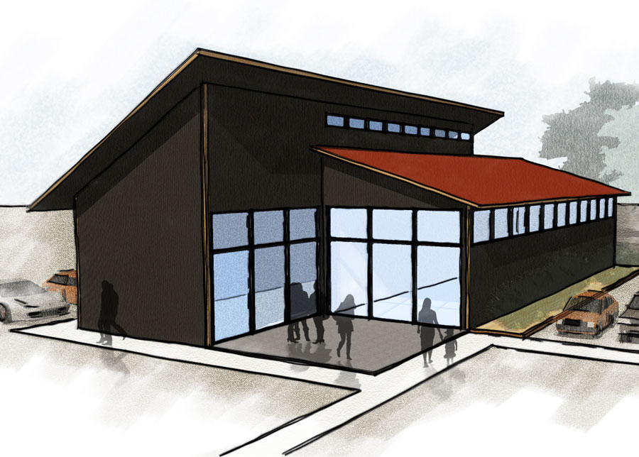 a multi directional steel building